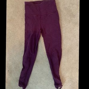 purple reebok leggings